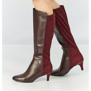 ALFANI Hakuup Knee High Boots, Size 10, Dark Berry, New In Box